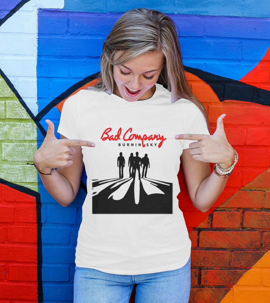 Bad Company Burnin' Sky Silhouette Walkway T-Shirt