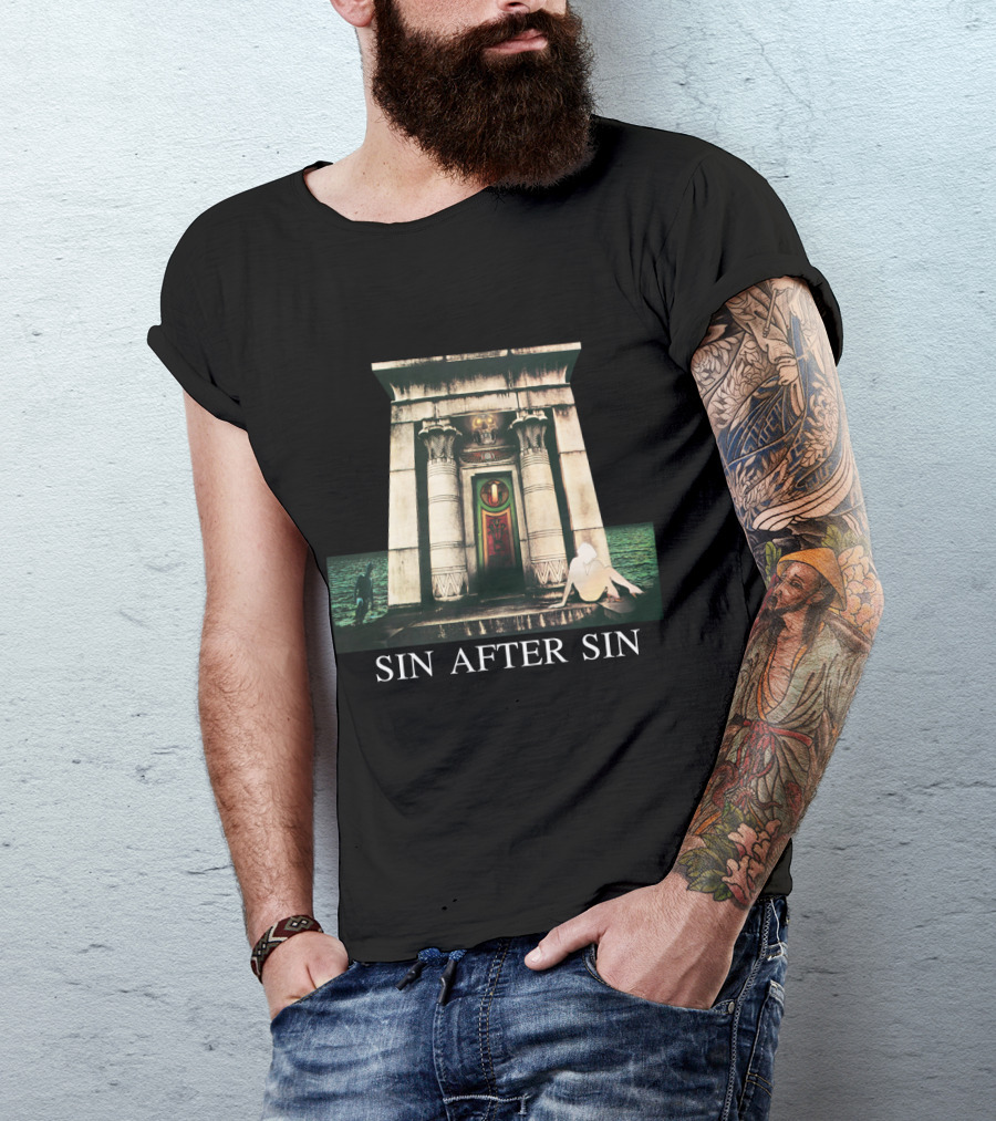 Judas Priest Sin After Sin Gothic Temple T-Shirt