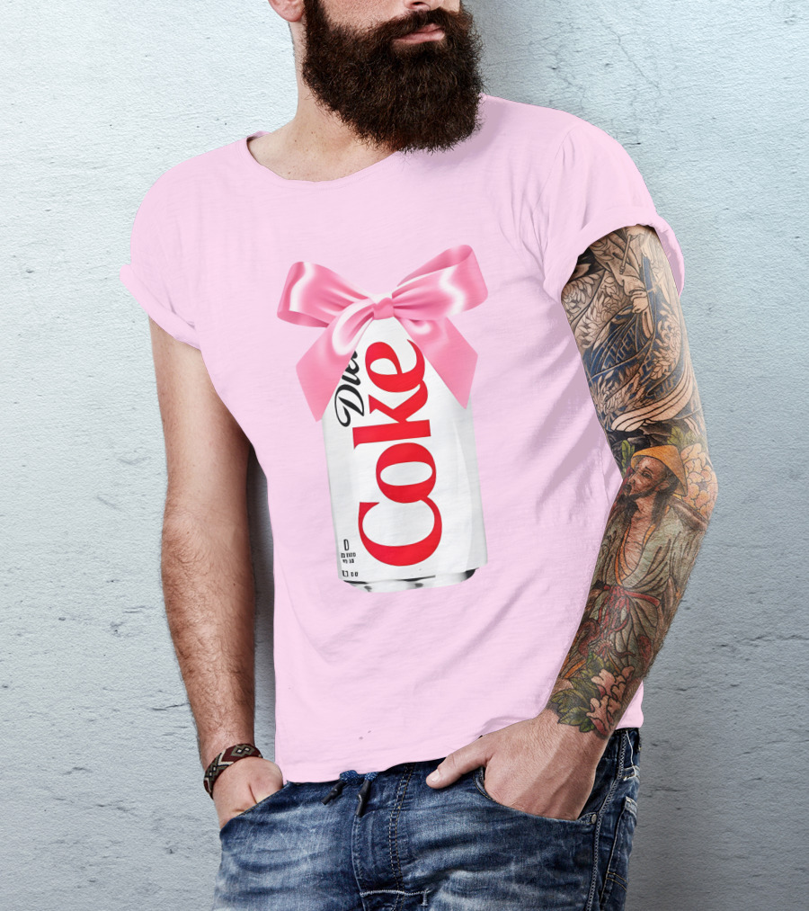 Pink Bow Diet Coke Can T-Shirt