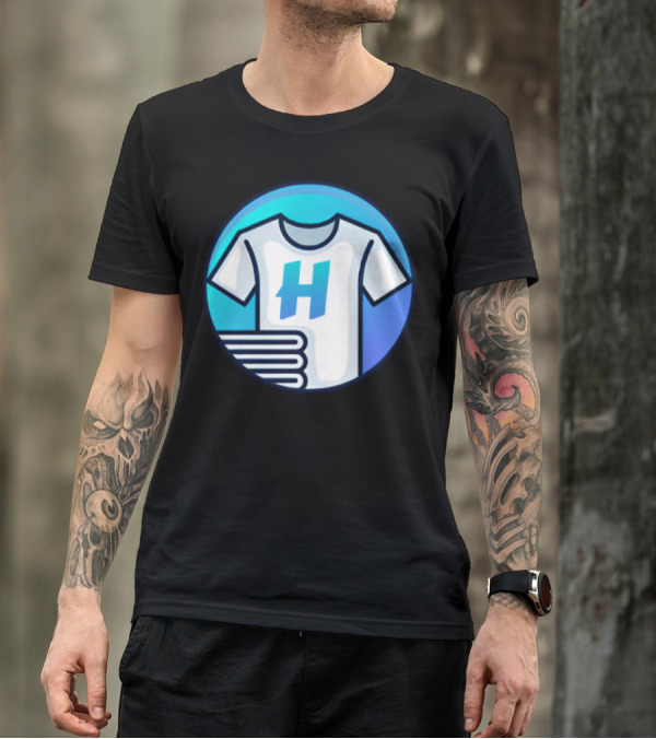 Hafrito H Logo On Shirt With Folded Laundry T-Shirt