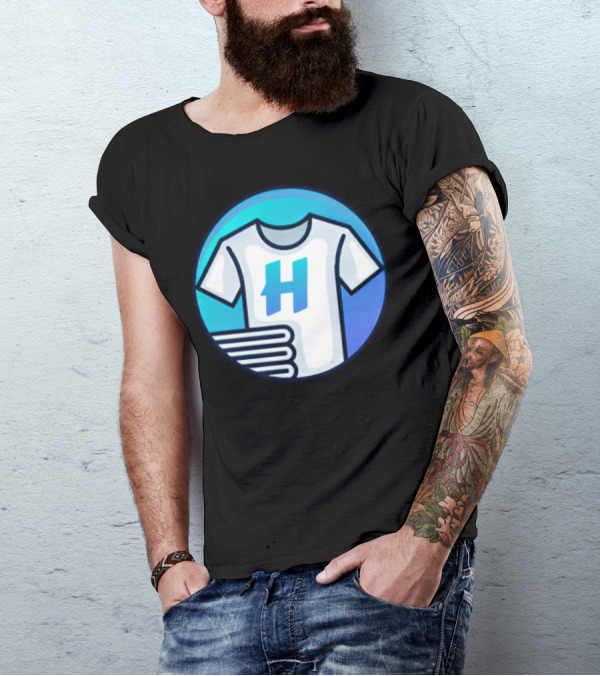 Hafrito H Logo On Shirt With Folded Laundry T-Shirt