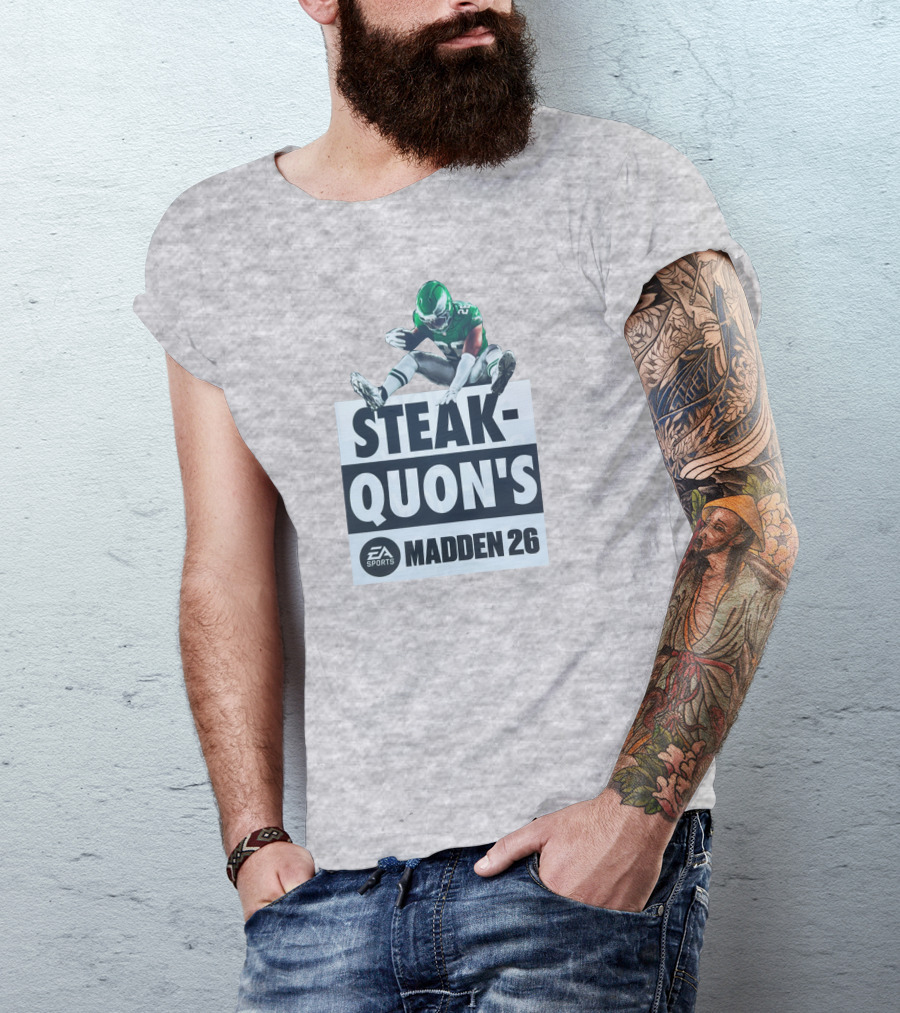 Saquon Barkley Steak Quon’s EA Sports Madden 26 Philadelphia Eagles T-Shirt