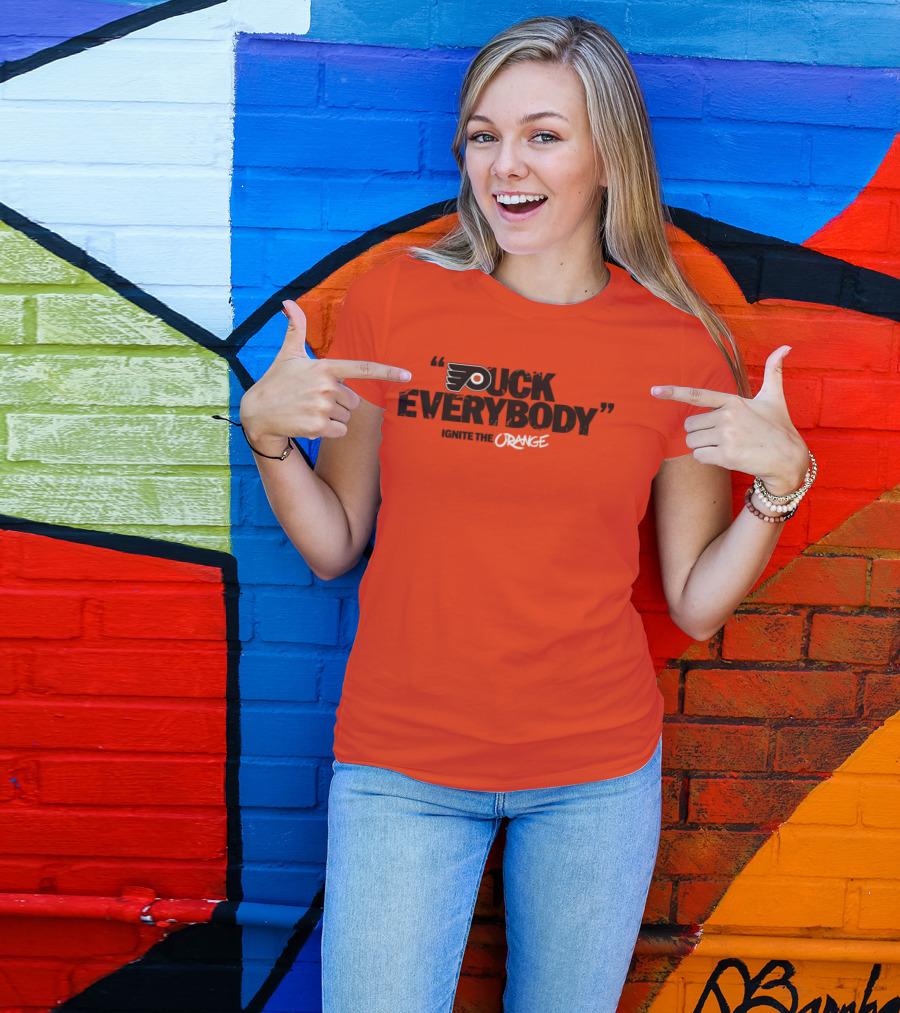 Philadelphia Flyers Puck Everybody Ignite The Orange T-Shirt