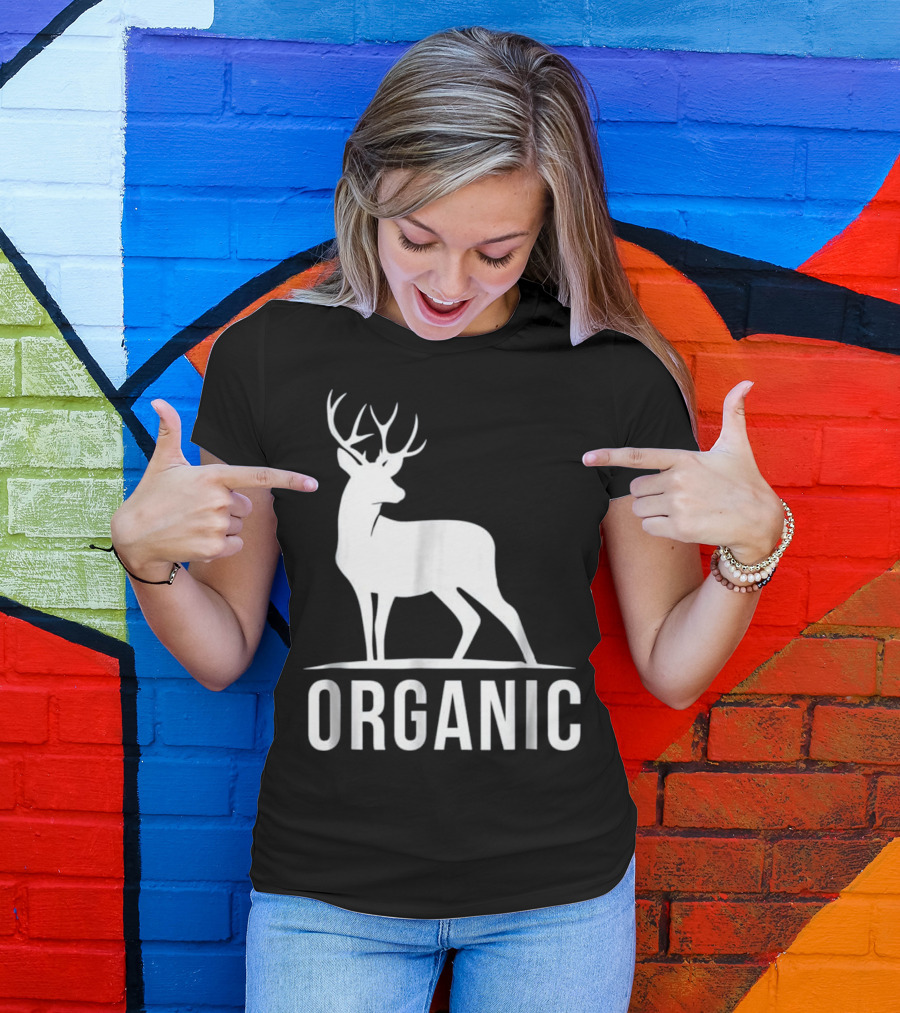 Deer Organic Bow Hunter Inspired Deer T-Shirt