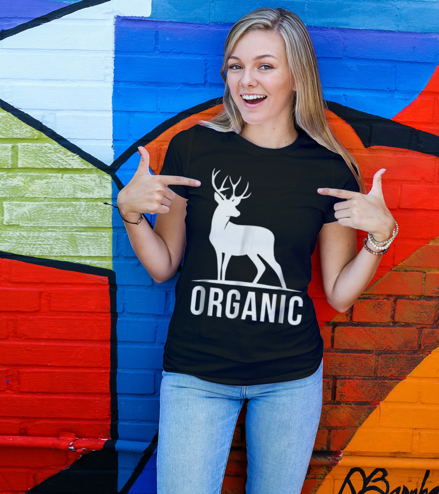 Deer Organic Bow Hunter Inspired Deer T-Shirt
