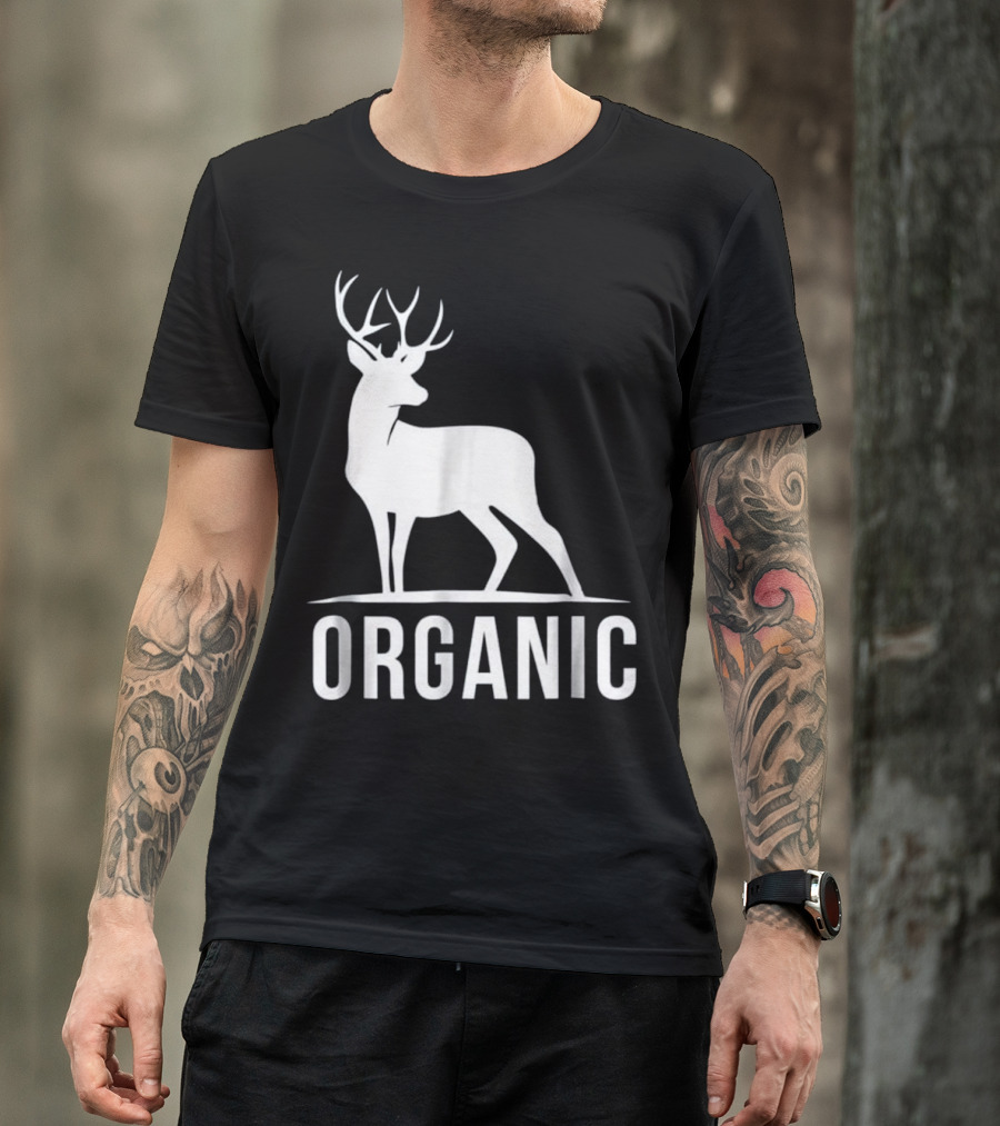 Deer Organic Bow Hunter Inspired Deer T-Shirt