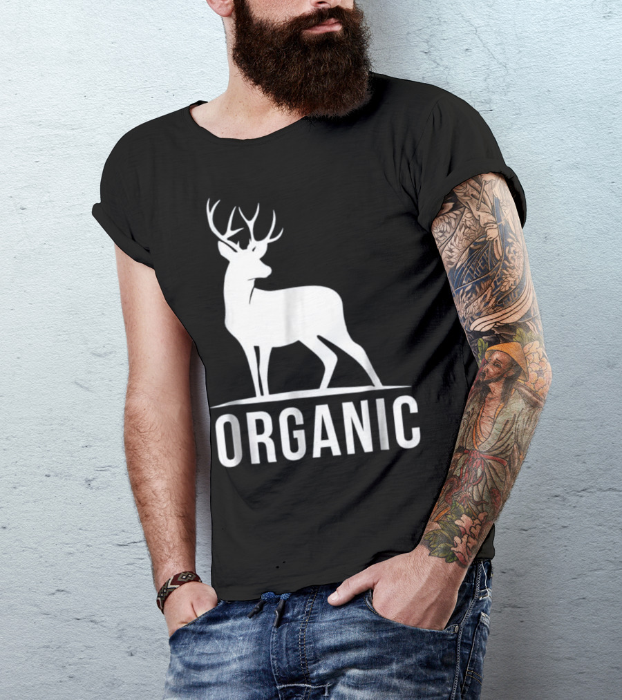 Deer Organic Bow Hunter Inspired Deer T-Shirt