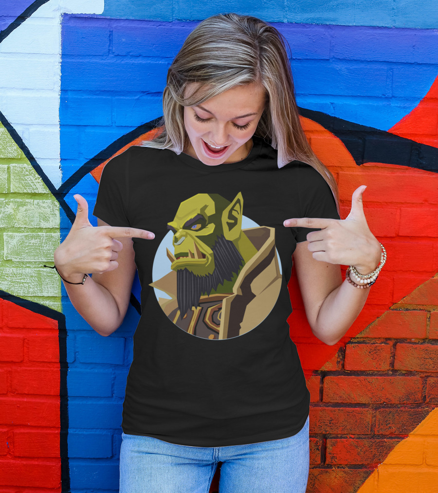Chief Of The Horde J Green Orc Character T-Shirt
