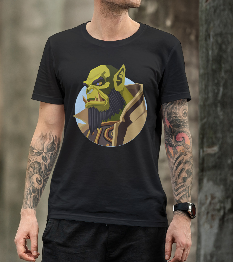 Chief Of The Horde J Green Orc Character T-Shirt
