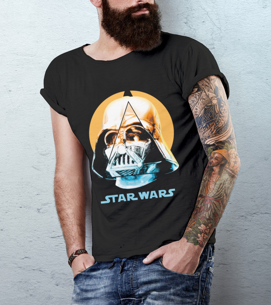 Star Wars Geometric Darth Vader Triangle T-Shirt