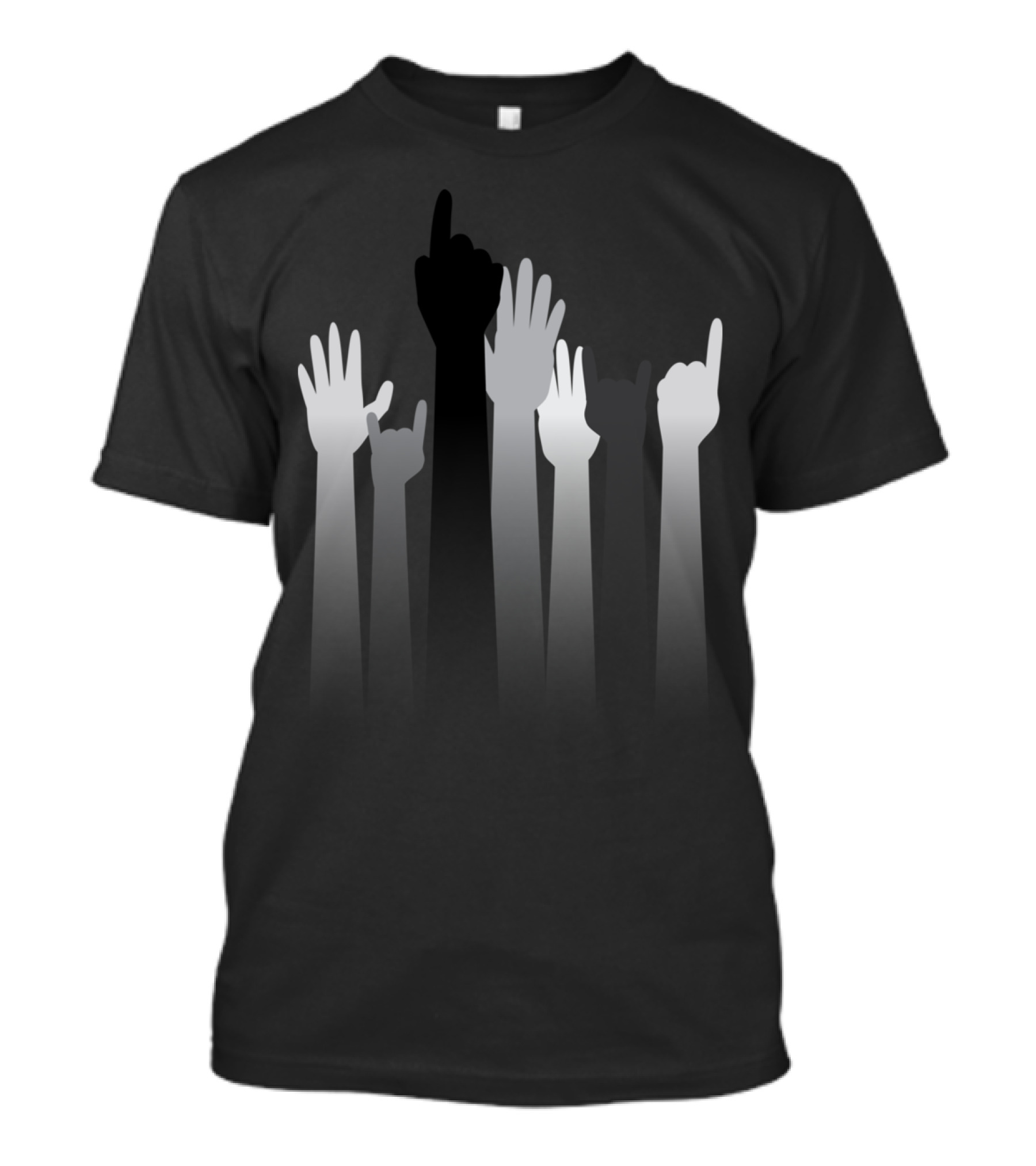 Gestures Hands Raised In Various Positions Collection T-Shirt