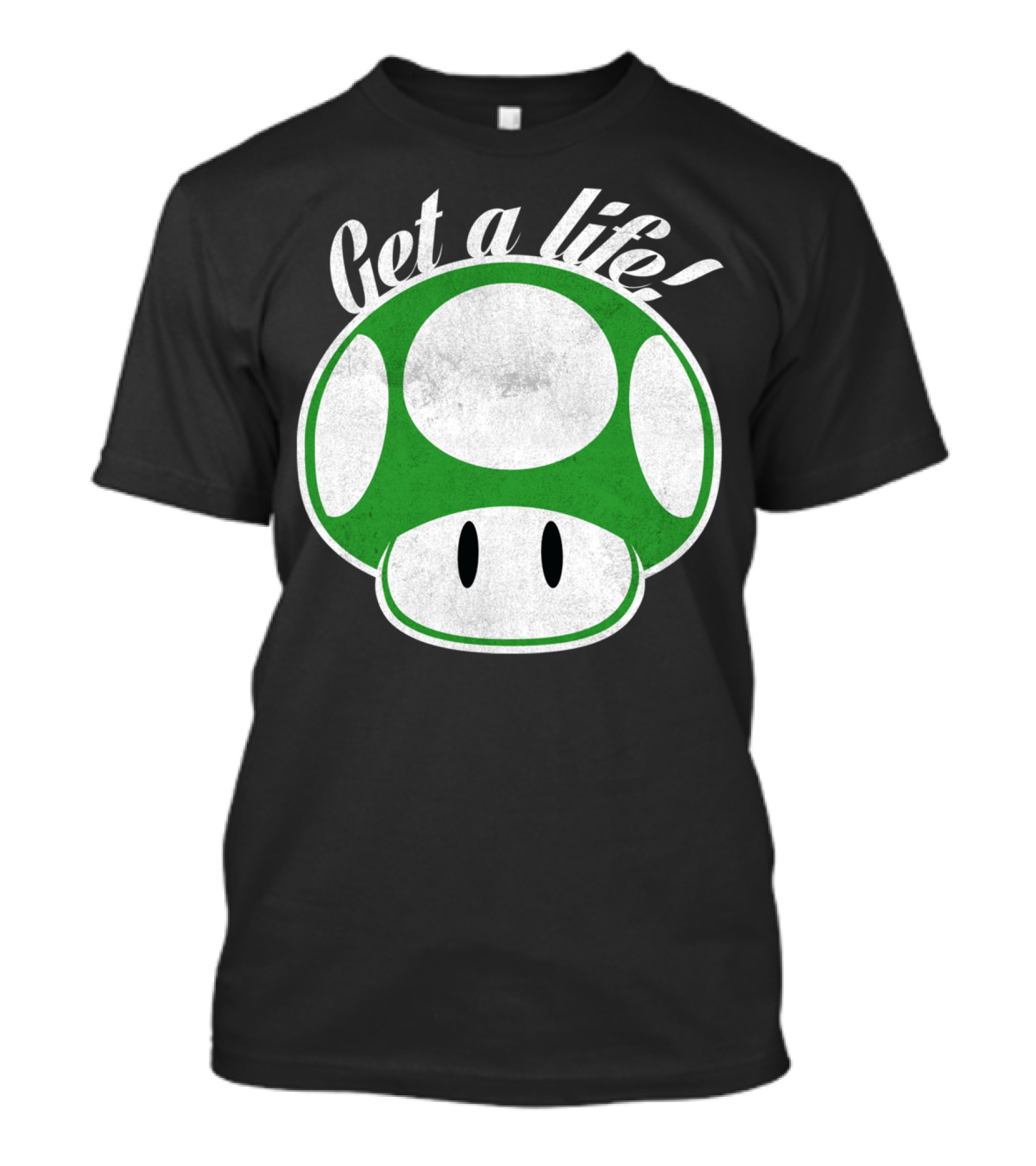 Get A Life Green 1-Up Mushroom T-Shirt