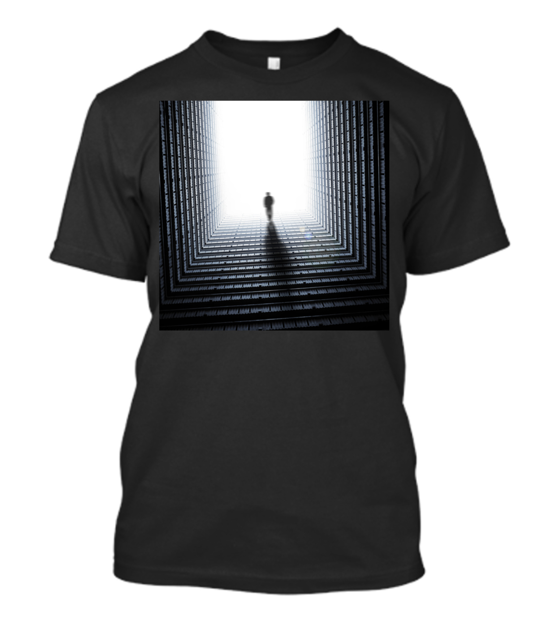 Tunnel Perspective Silhouette Light Escape T-Shirt