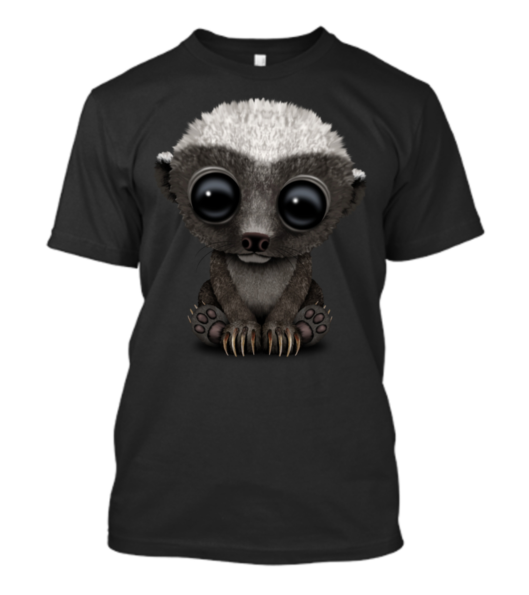 Adorable Big-Eyed Baby Honey Badger T-Shirt