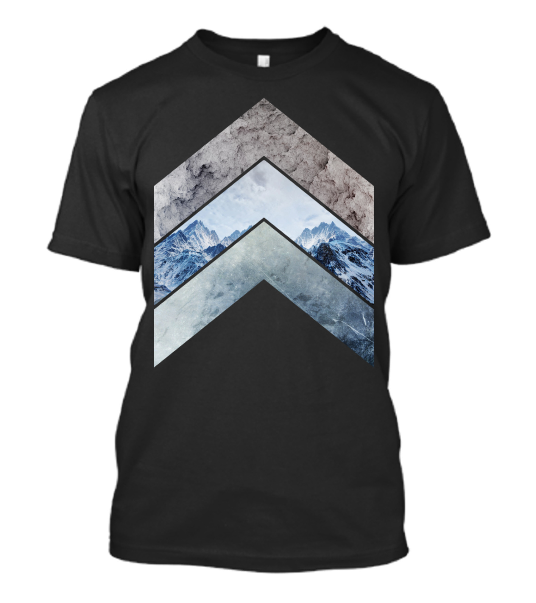 Getaway T Mountain Adventure Chevron Layers T-Shirt