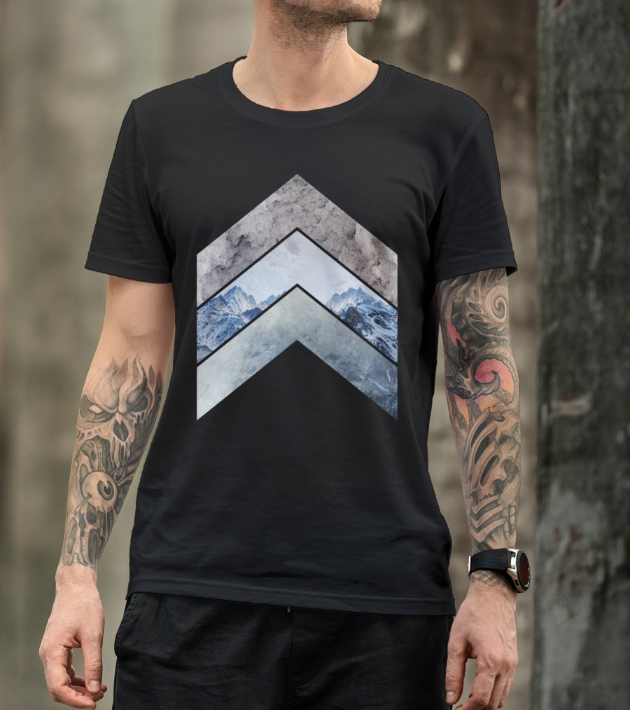 Getaway T Mountain Adventure Chevron Layers T-Shirt