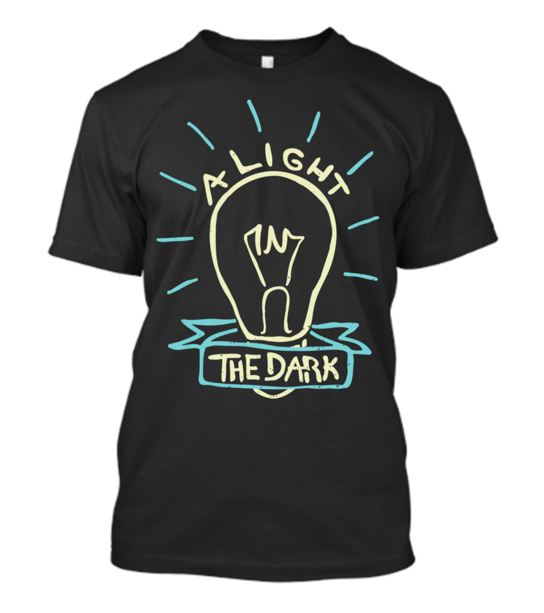 A Light In The Dark Lightbulb T-Shirt