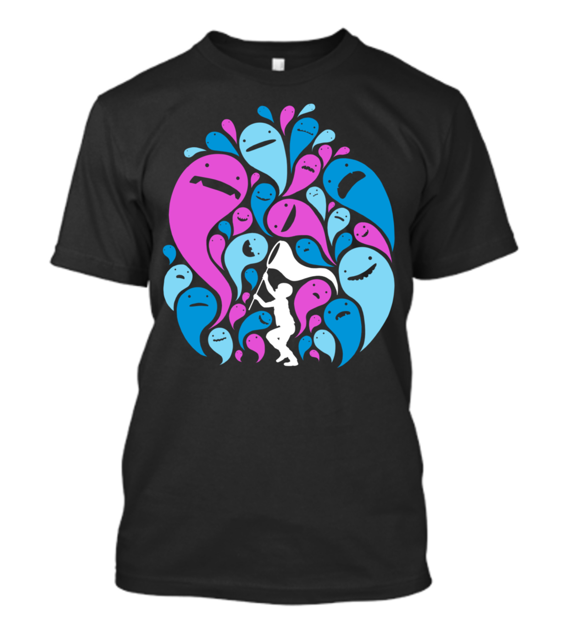 Ghost Hunter Colorful Spirits Chase T-Shirt