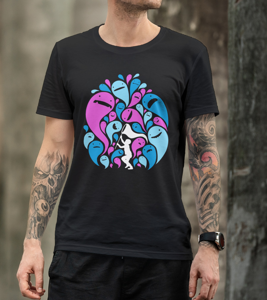 Ghost Hunter Colorful Spirits Chase T-Shirt