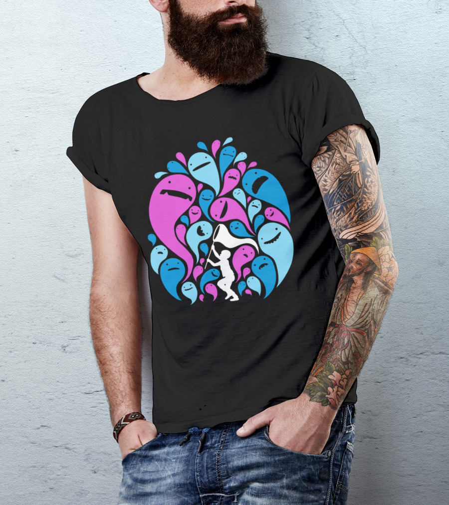 Ghost Hunter Colorful Spirits Chase T-Shirt