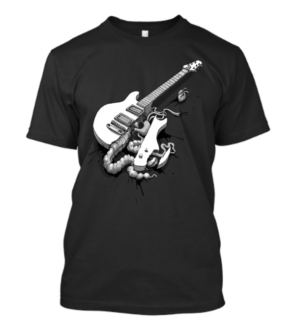 Not So Solid Body Guitar Tentacle Creature T-Shirt