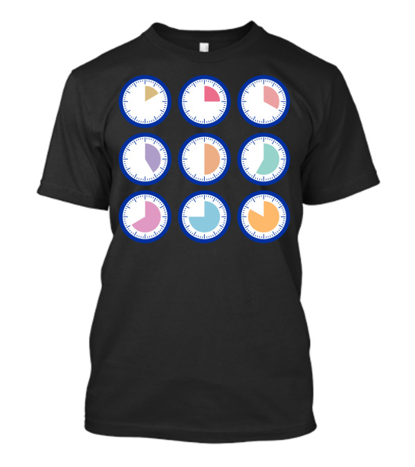 Set Colorful Countdown Clocks In Grid T-Shirt