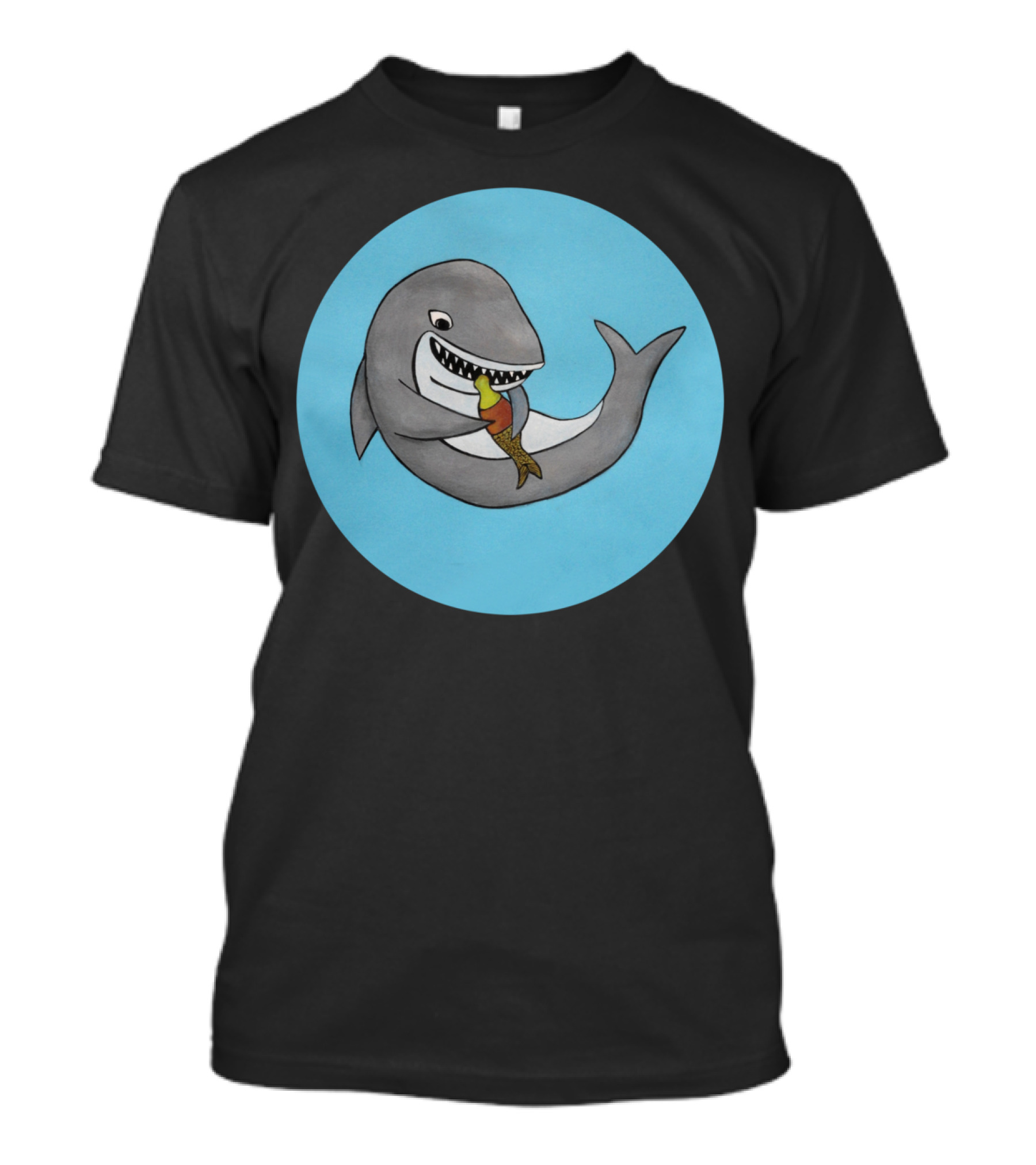 Baby Shark Watercolors Handpainted Ice Cream Cone Delight T-Shirt