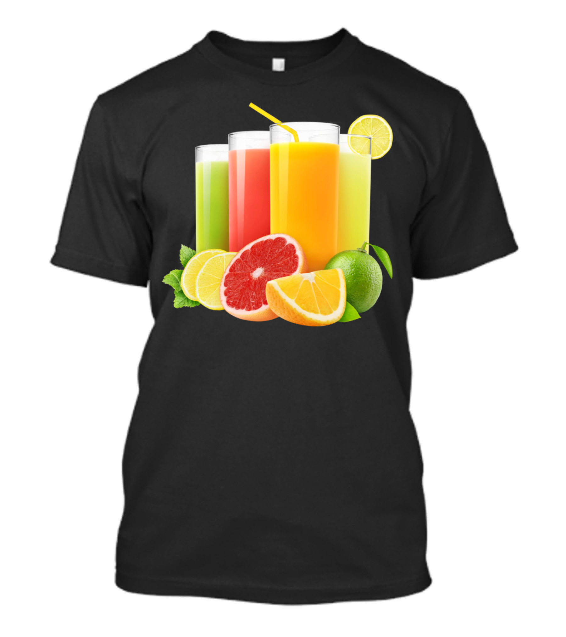 Citrus Juices Sti Fresh Lime Grapefruit Orange Lemon Mint T-Shirt