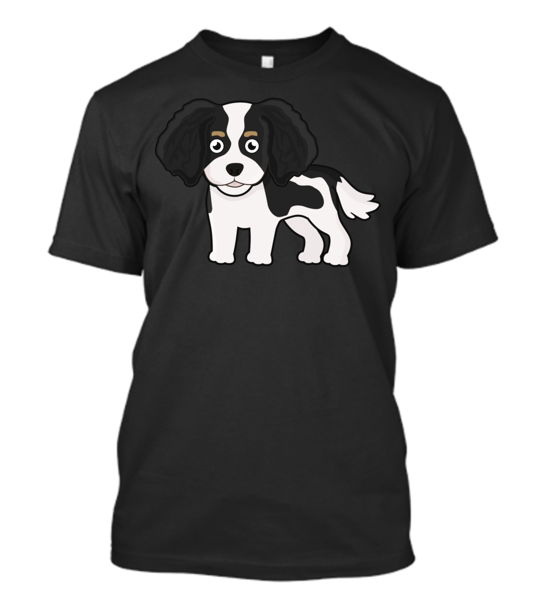 Cute Cavalier King Charles Spaniel Cartoon T-Shirt