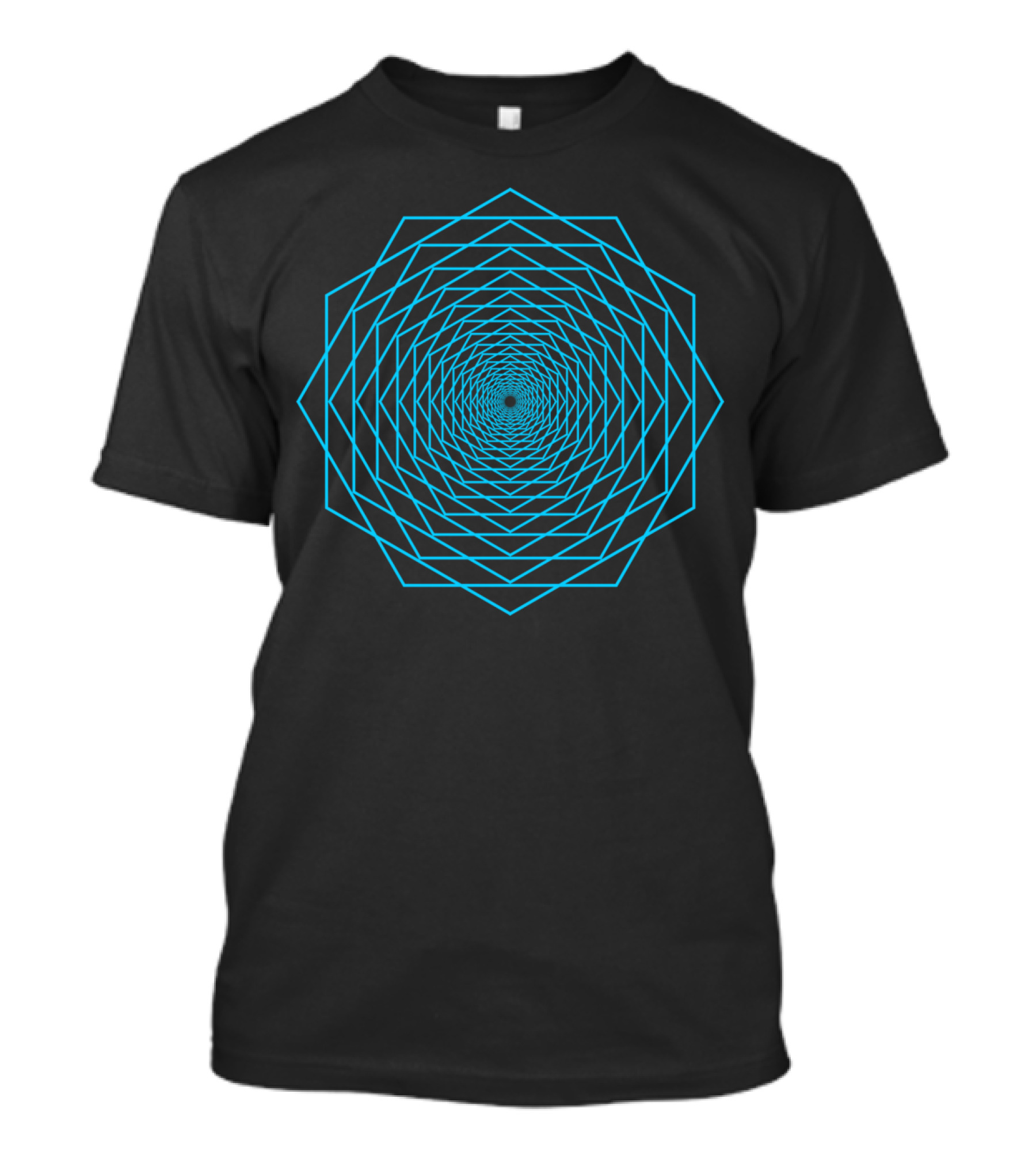 Hexagons Geometric Optical Illusion Hexagonal T-Shirt