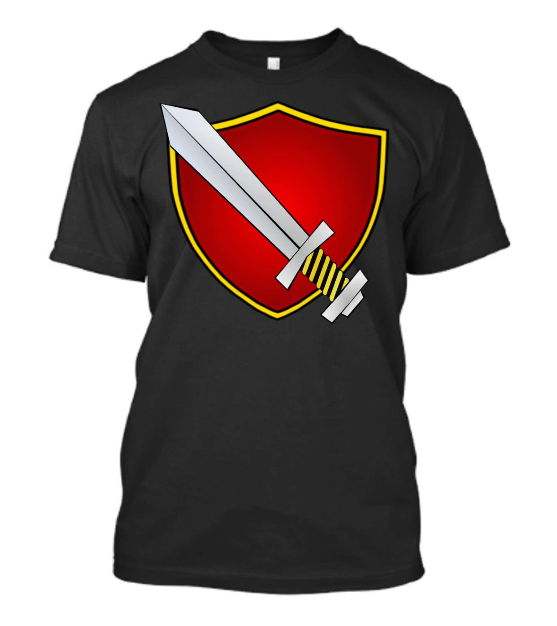 Defend The Phone Shield And Sword Emblem T-Shirt