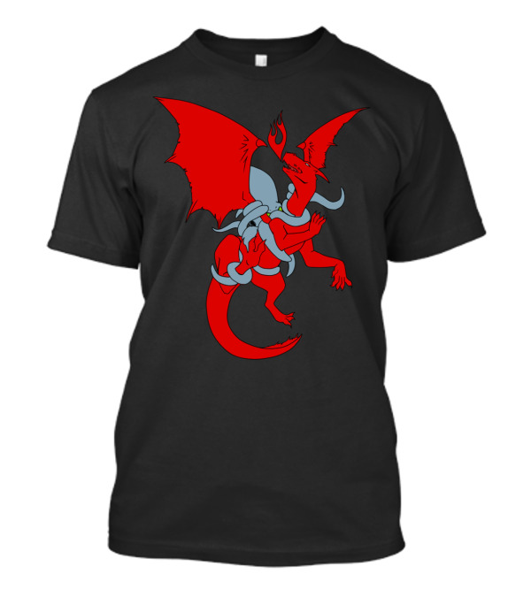 Entroubadors Fire-Breathing Dragon With Tentacles T-Shirt