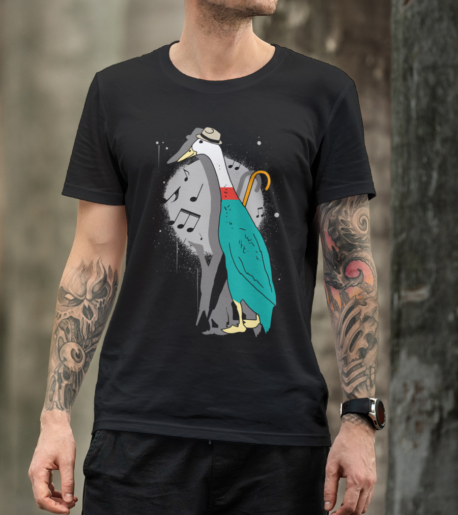 Jazz Duck Hat Music Notes T-Shirt