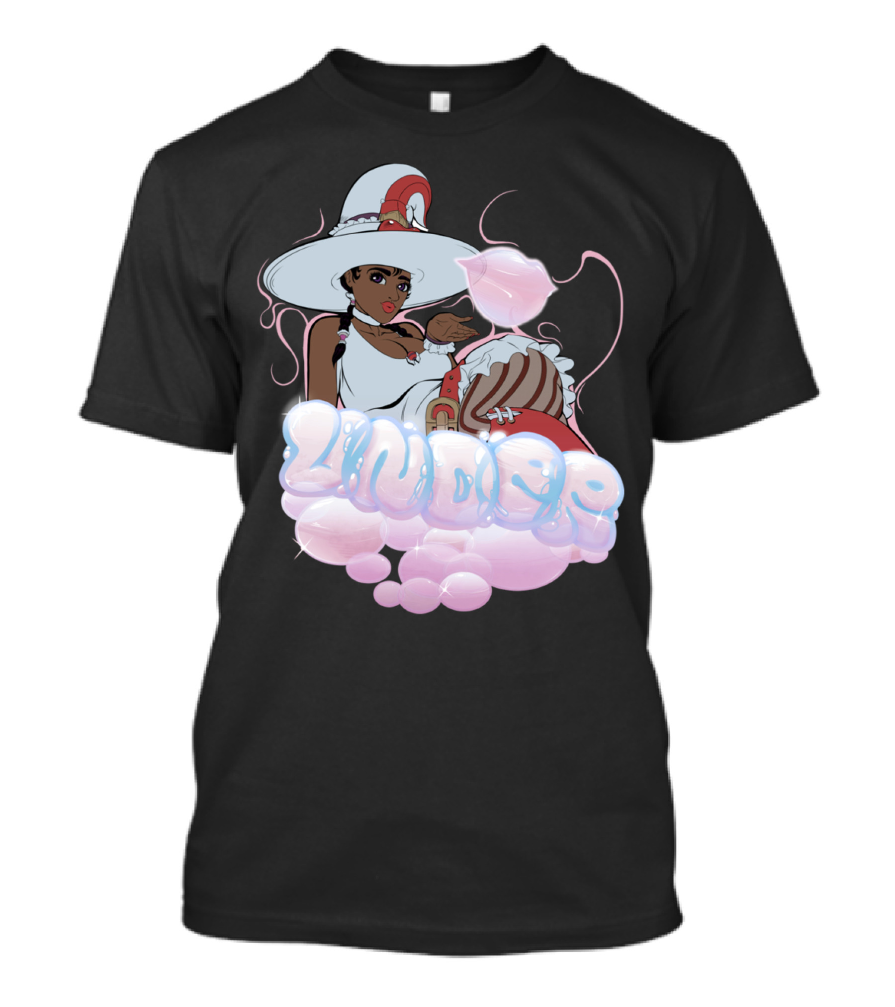 Under Magical Bubble Witch With Hat And White Dress T-Shirt