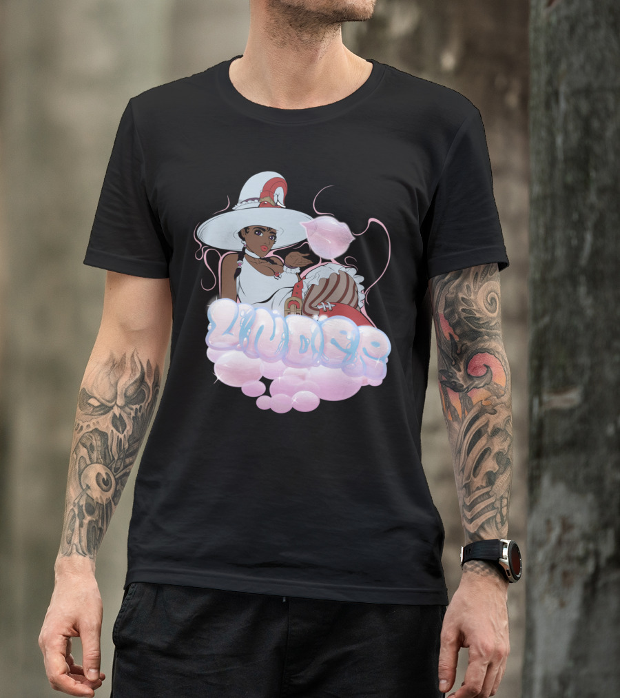 Under Magical Bubble Witch With Hat And White Dress T-Shirt