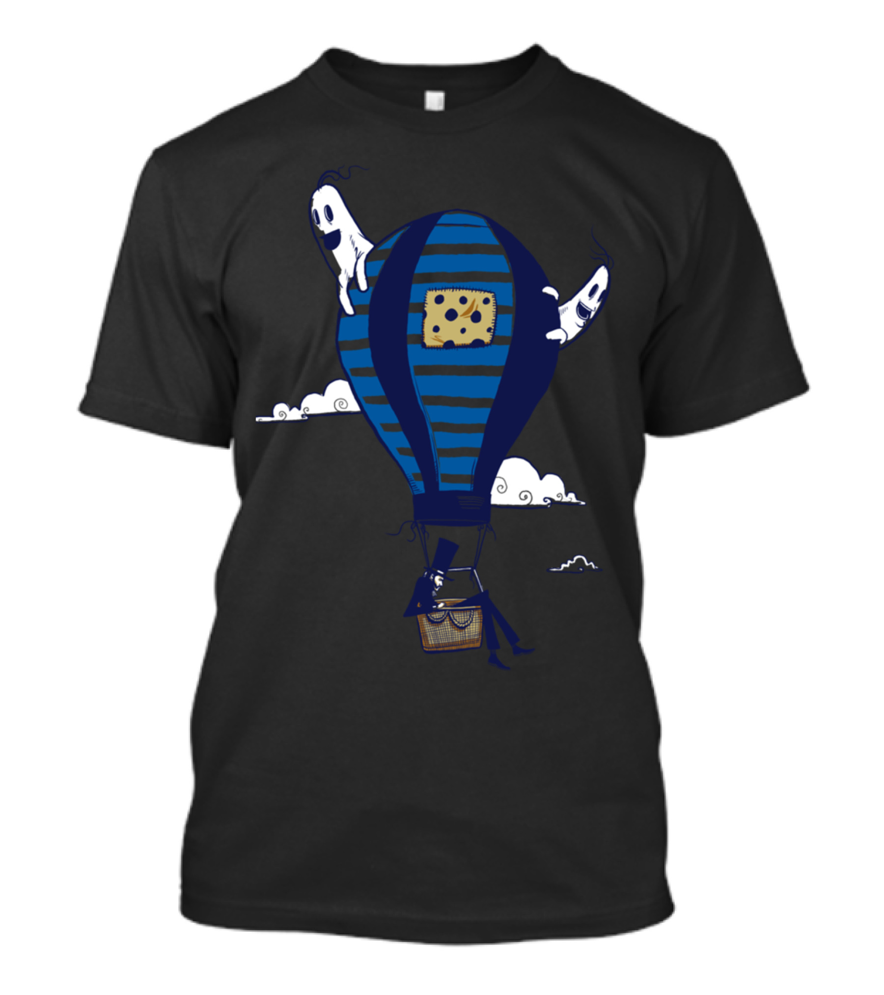 Spooky Ghost Hot Air Balloon Adventure T-Shirt