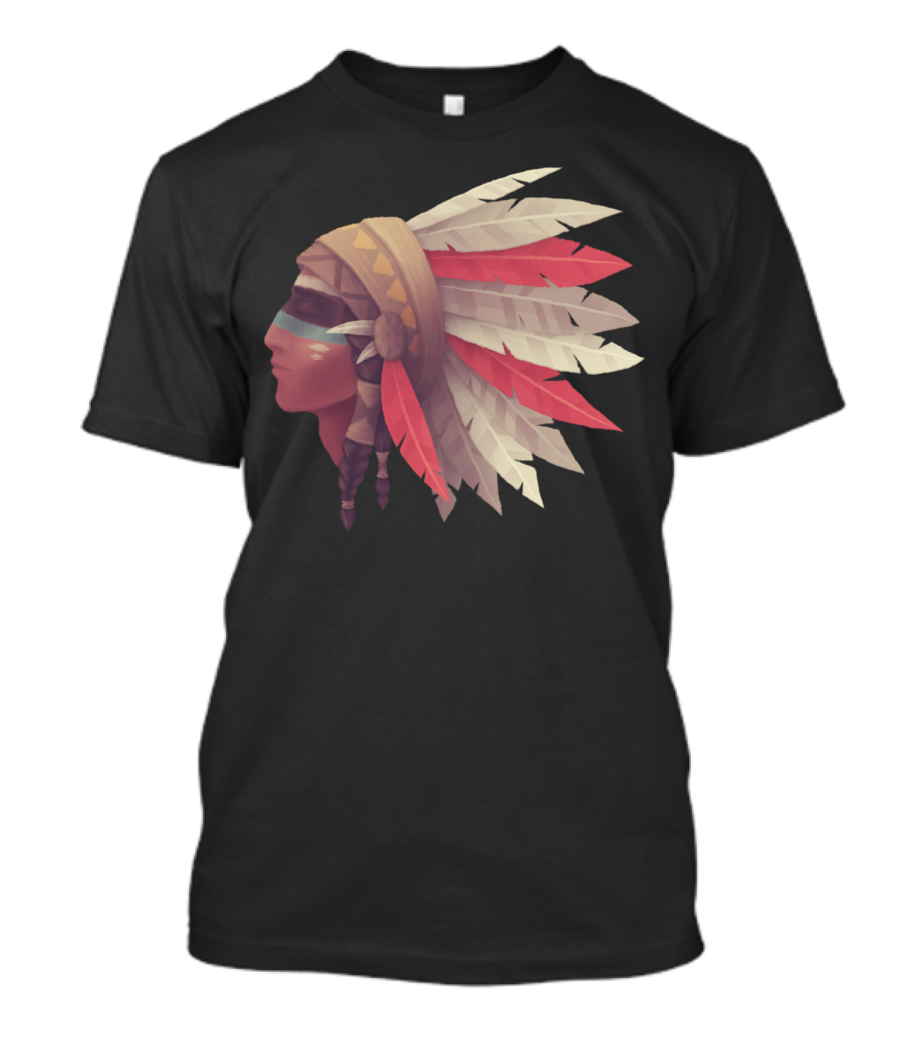 Cheyenne Native American Headdress T-Shirt