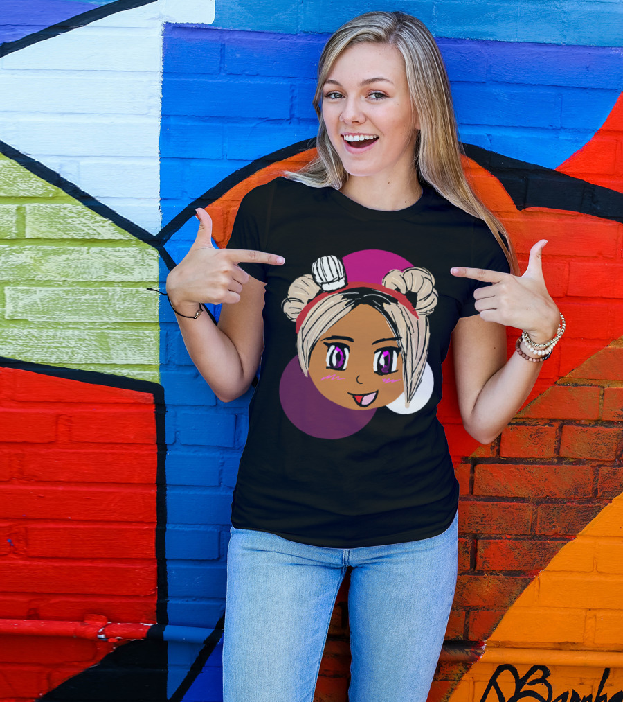 Chibi Chef Lyric Bubble Ete Cute Cartoon Face T-Shirt
