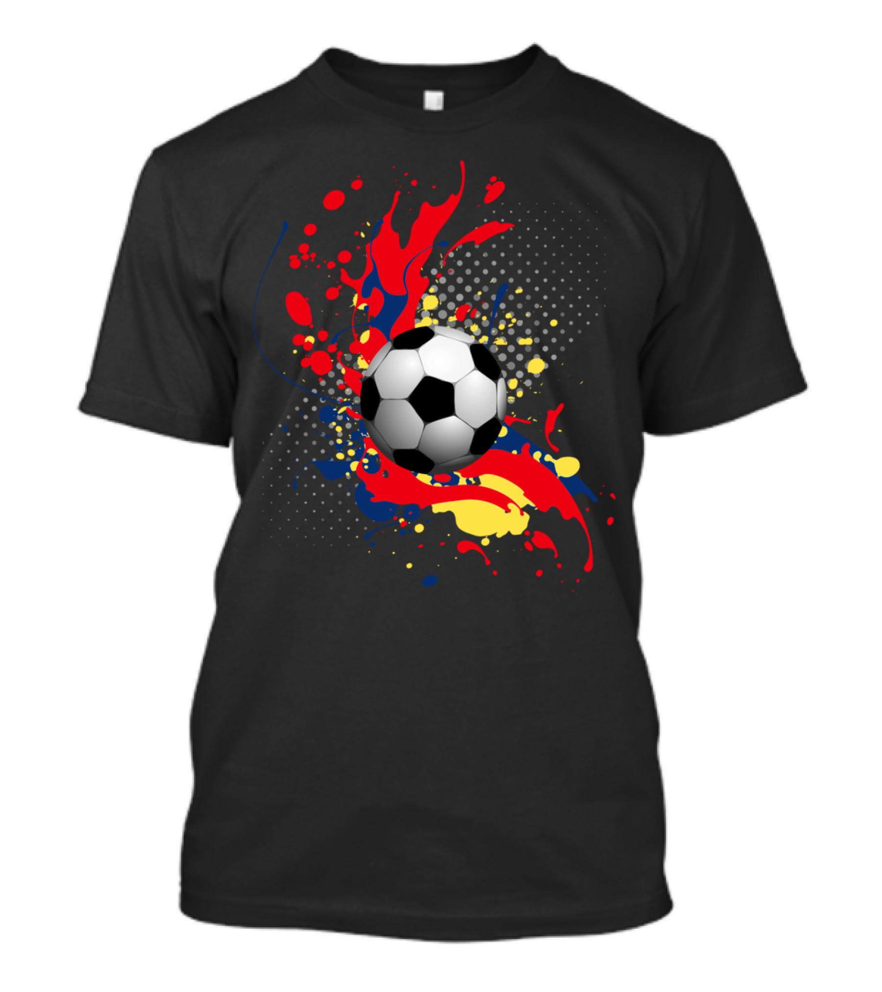 Barcelona Soccer Splatter Ball T-Shirt
