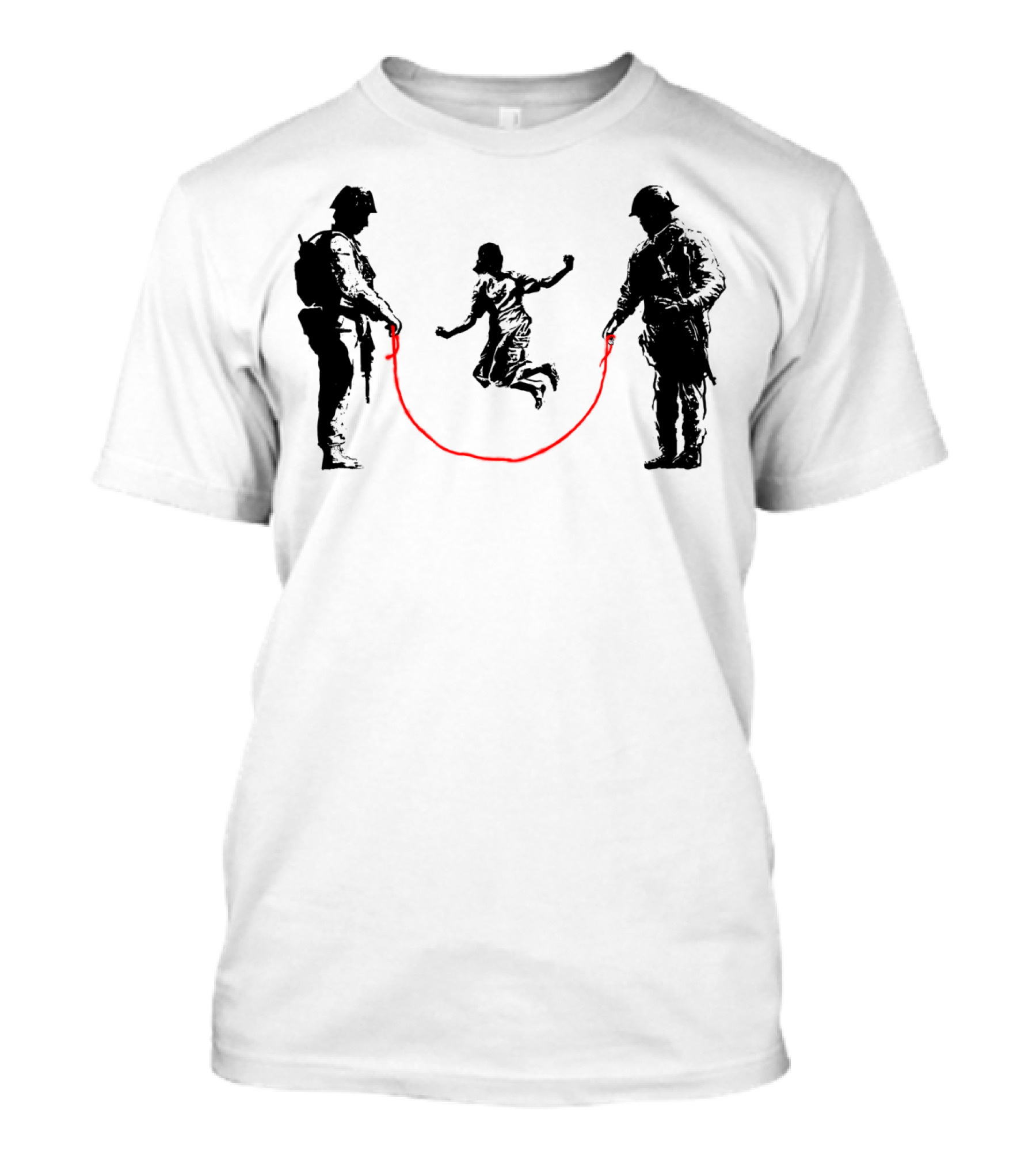 Happy Children Soldiers Jump Rope T-Shirt