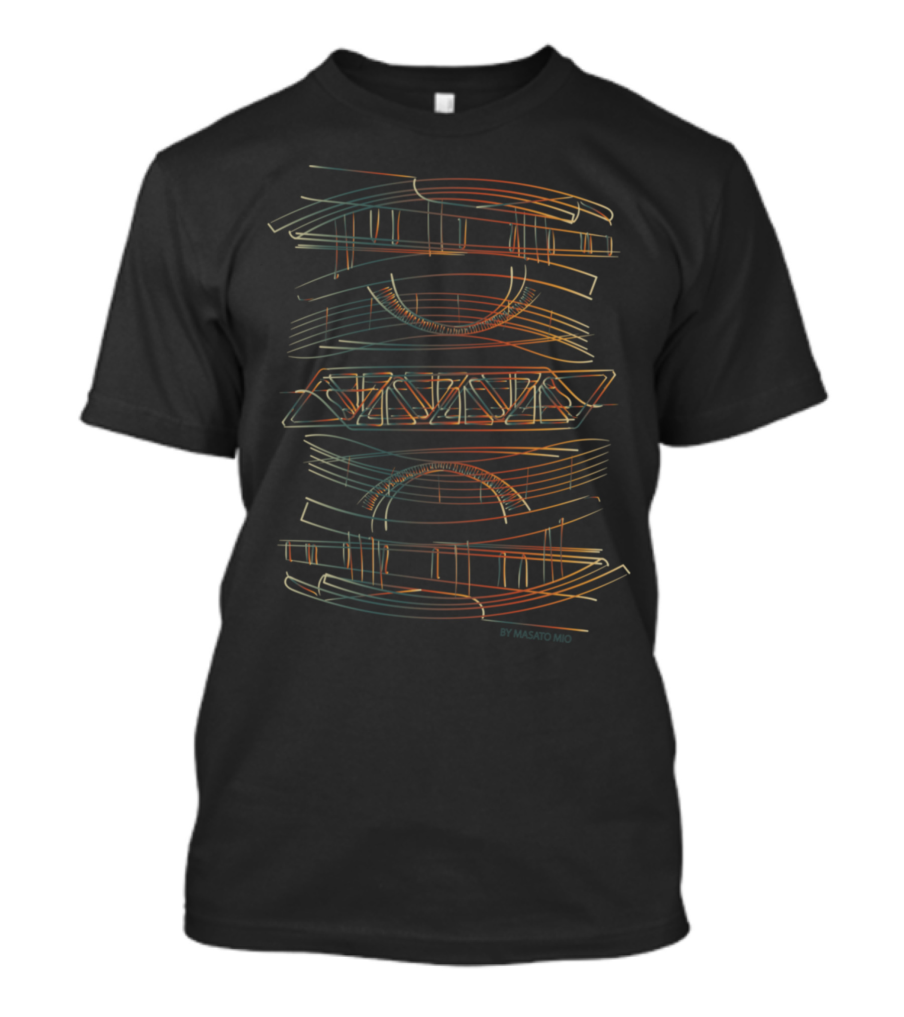 Compilation Of Geometrical Bridges By Masato Mio T-Shirt