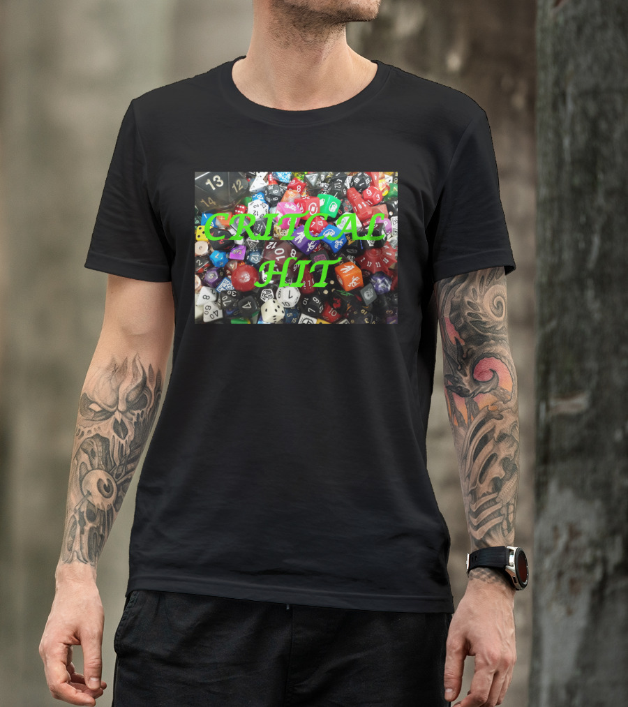 Critical Hit Dice Collection Gaming Enthusiasts T-Shirt