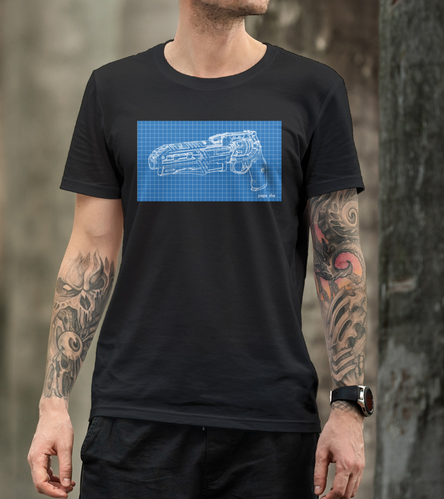Blueprint Peps.she Gun Design Pali T-Shirt