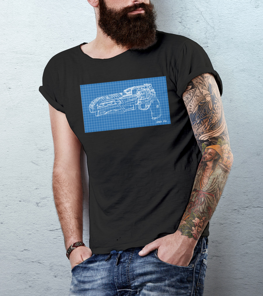 Blueprint Peps.she Gun Design Pali T-Shirt