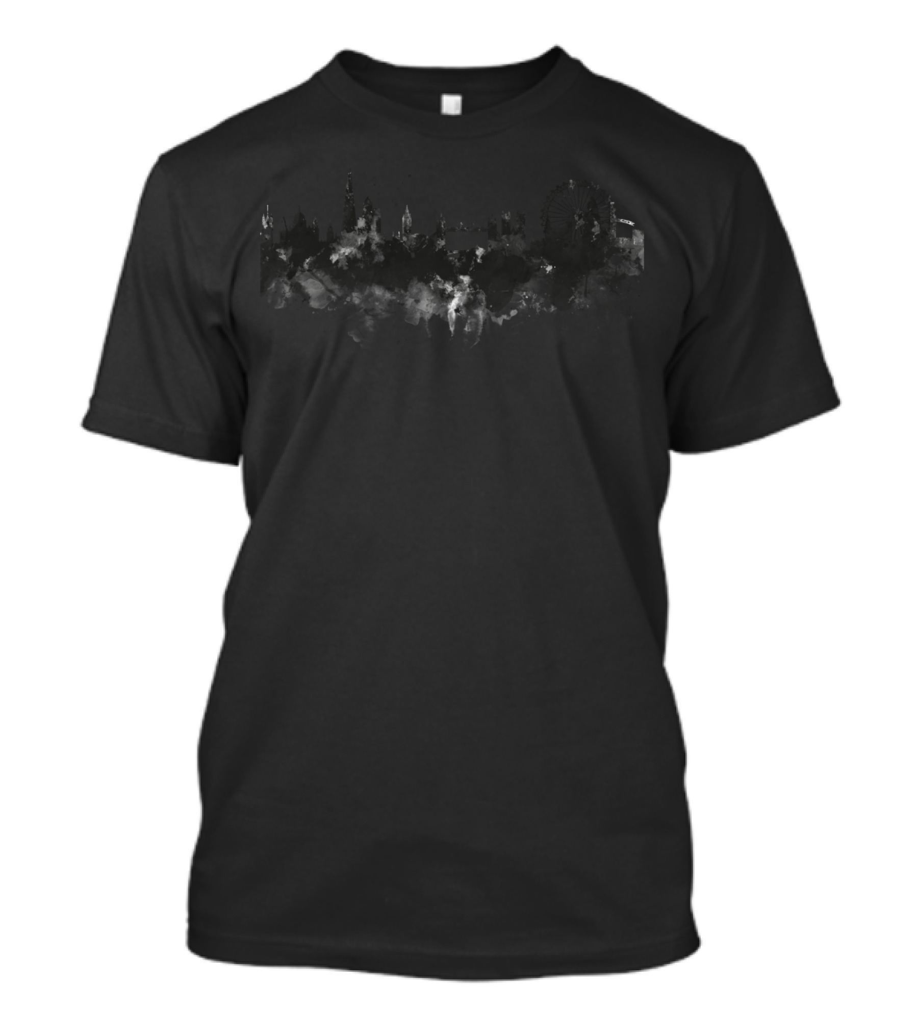 London Skyline Silhouette Iconic Landmarks T-Shirt