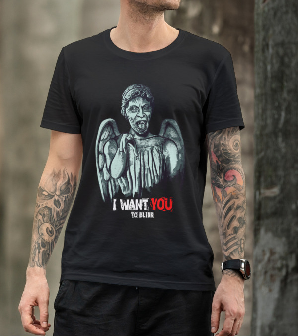 I Want You To Blink Weeping Angel T-Shirt