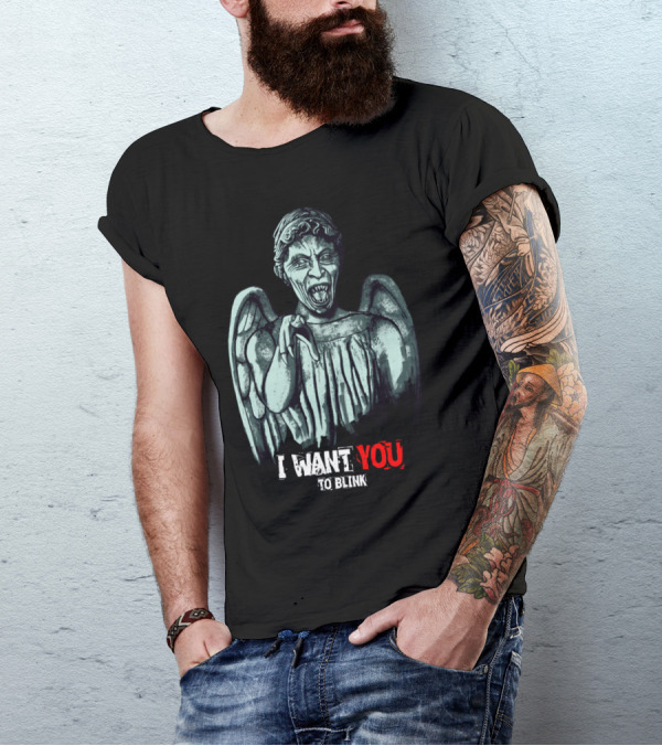 I Want You To Blink Weeping Angel T-Shirt