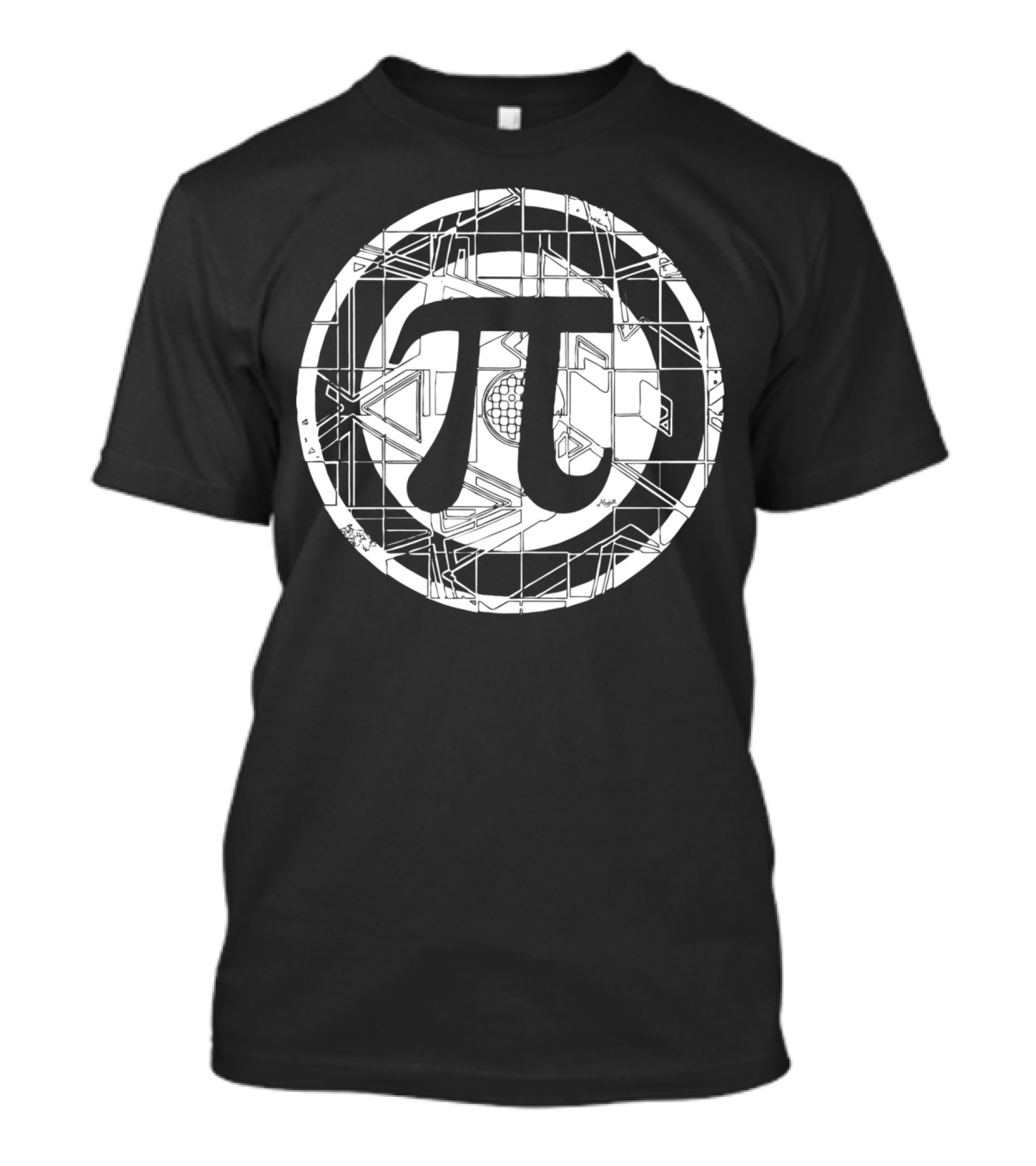 Epic Pi Day Symbol With Geometric White Circle T-Shirt