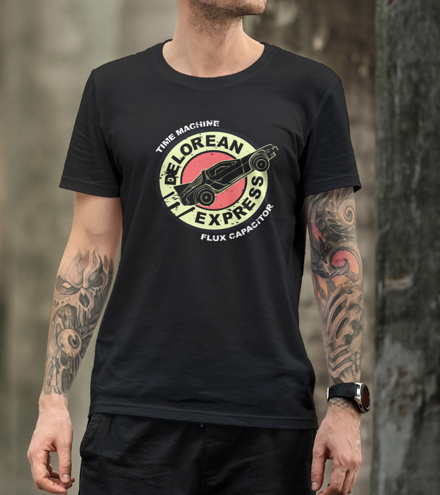 Time Machine Delorean Flux Capacitor Express T-Shirt
