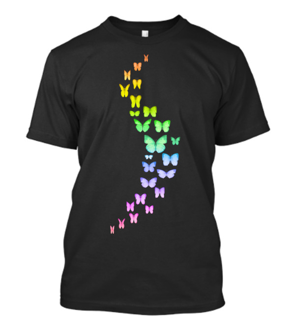 Rainbow Spectrum Butterfly Collection T-Shirt